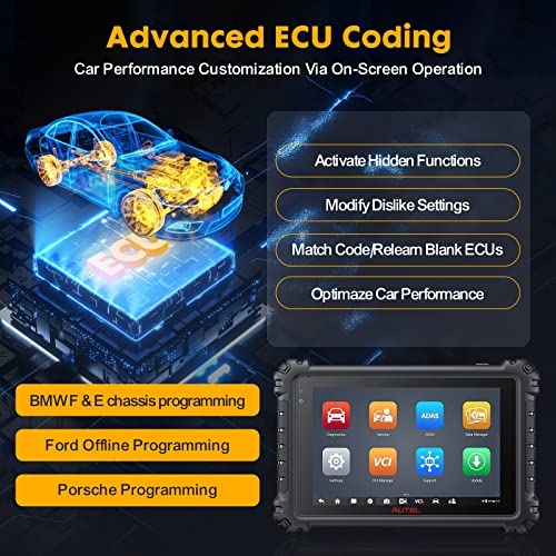 Autel Scanner MaxiCOM MK906 Pro: 2024 Upgrade, ECU Coding, Bi-Directional Control, 40+ Services Z95066