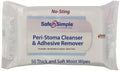 Safe N' Simple Peri-Stoma Adhesive Remover Wipes 5 x 7 , 50 Count per Pack, 2 Packs
