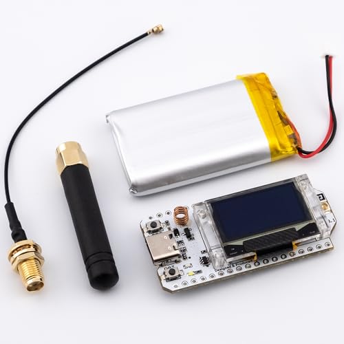 ESP32 LoRa V3 Development Board with 1200mAh Battery, 915MHz SX1262 M91805