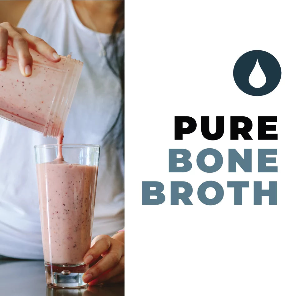 Keto Bone Broth Powder with Collagen, Unflavored, 42 Servings U1988