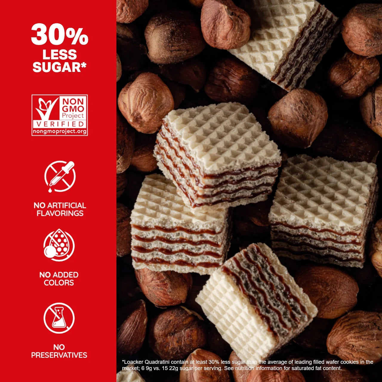 Hazelnut Bite-size Wafer Cookie, 8.82 oz, Pack of 6 Y369