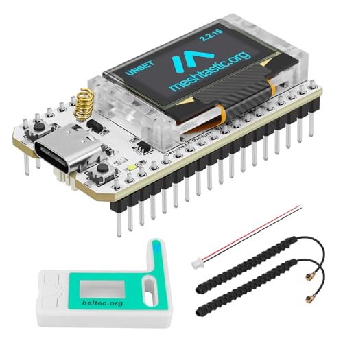 ESP32 LoRa V3 Development Board with Protective Case and 915MHz Antenna, OLED Display Type C D6778