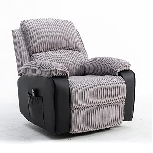 Recliner Chair with Remote Control and Side Pockets, Brown N573
