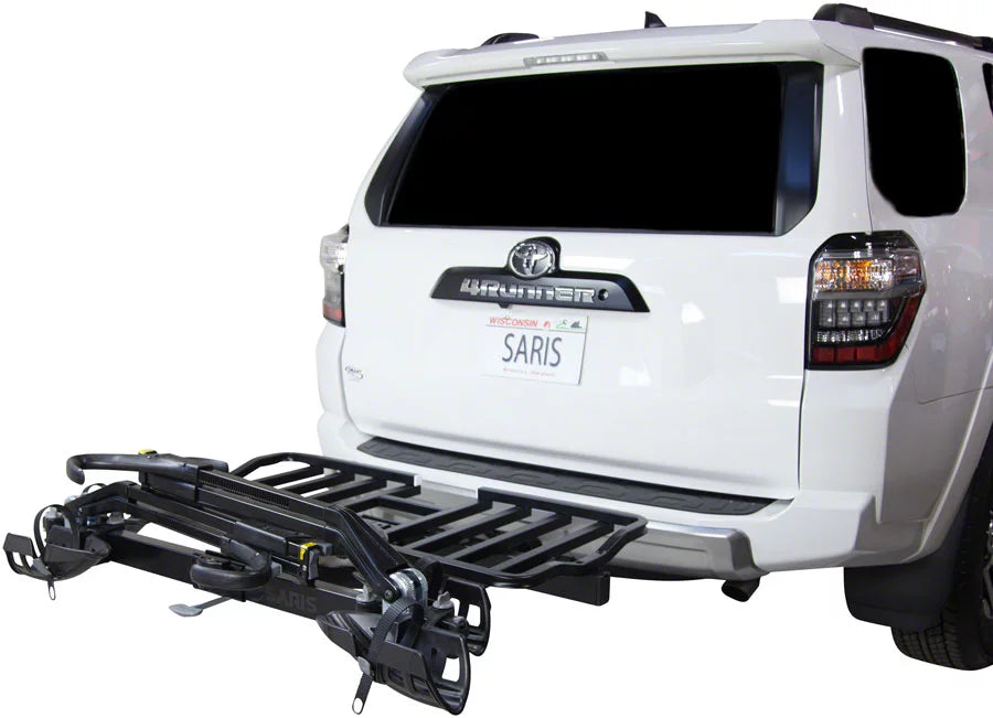 Saris SuperClamp Cargo Bike Rack - 2-Bike, 1-1/4", 2" Receiver, Black
