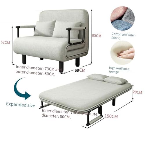 Sofa Bed Convertible Sleeper Chair with Washable Cover O564