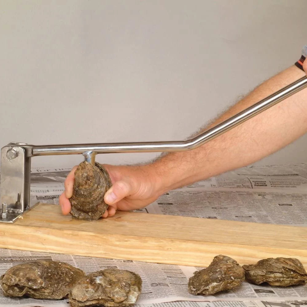 Stainless Steel Oyster Opener with Knife G1551