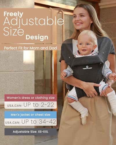 Baby Carrier Newborn to Toddler with Lumbar Support for 7-25lbs R648928