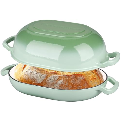 Enameled Cast Iron Dutch Oven with Lid for Bread Baking, 5QT M245