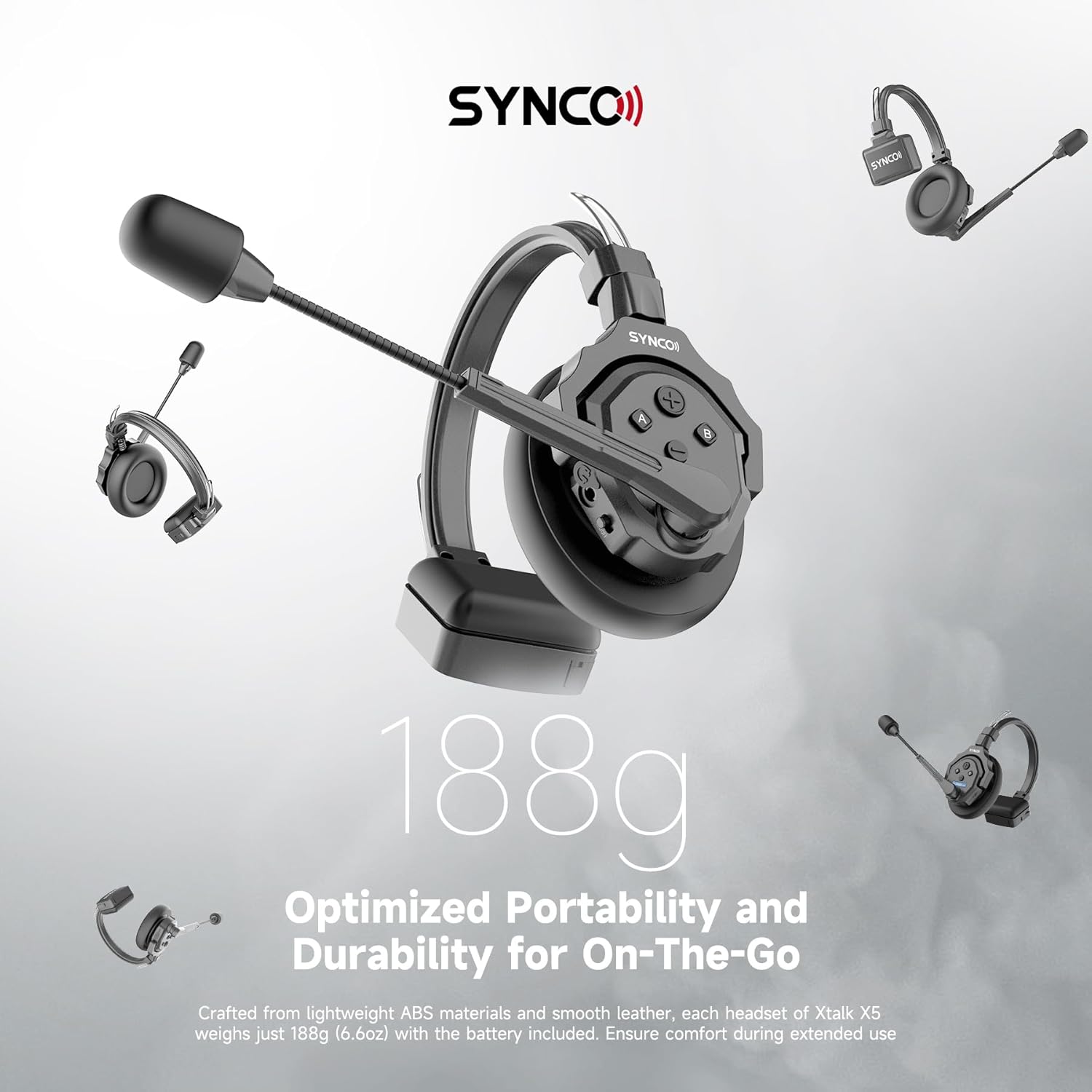 2.4GHz Wireless Headset with Microphone Intercom System for Stage Performance (2PCS) Q11978