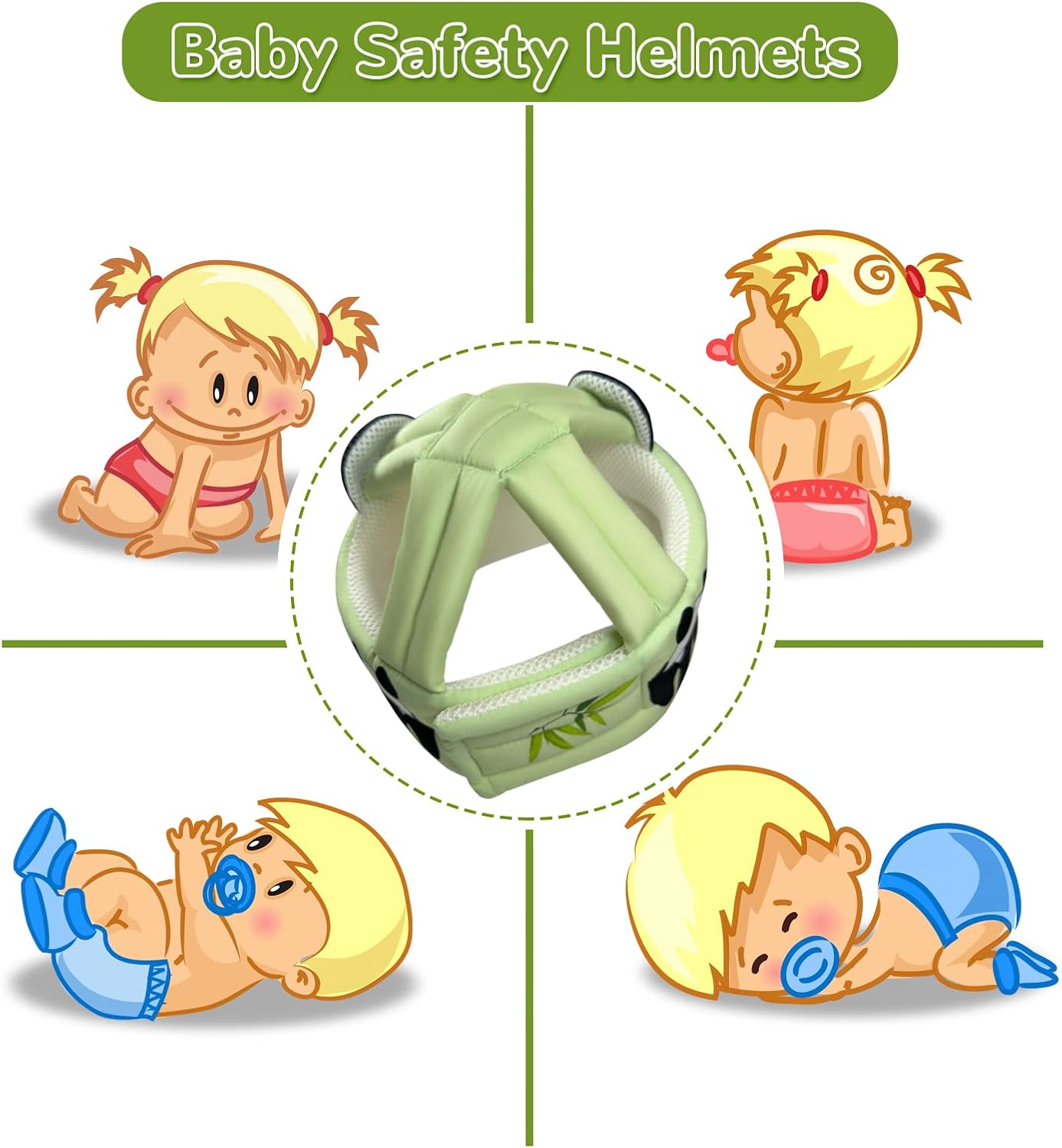 Baby Safety Helmet Toddler Head Protection Cushion Breathable D871290