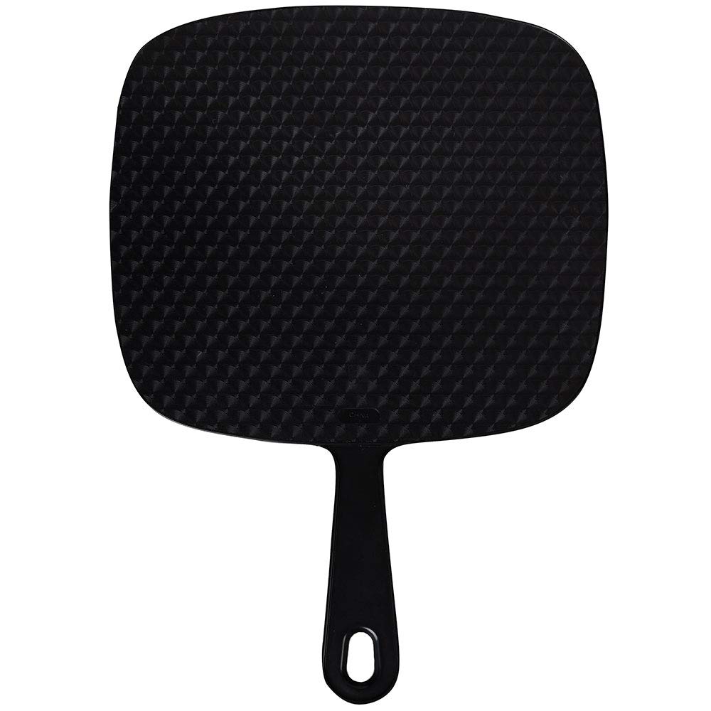 Extra Large Hand Mirror with Handle, 9" x 12", Black V87161