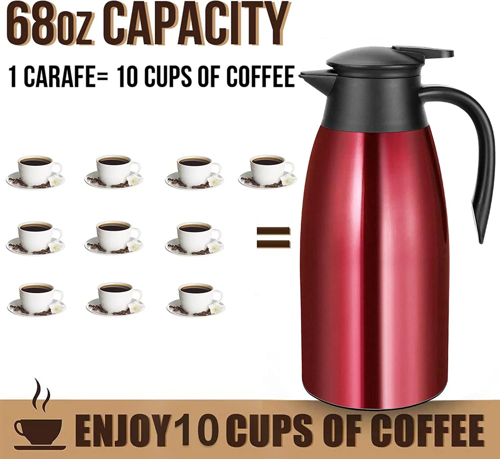 68oz Insulated Stainless Steel Coffee Carafe I988