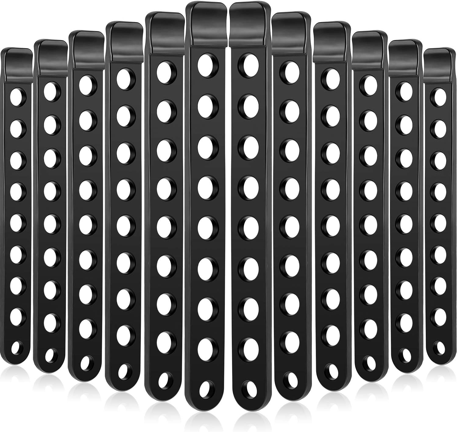 12 Pieces Bike Rack Cradle Strap Bicycle Rack Cradle Replacement Cycling Rubber Chain Strap for Bike Rack