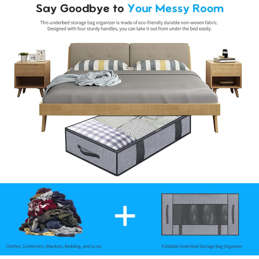 Foldable Underbed Storage Bags with Clear Window X234