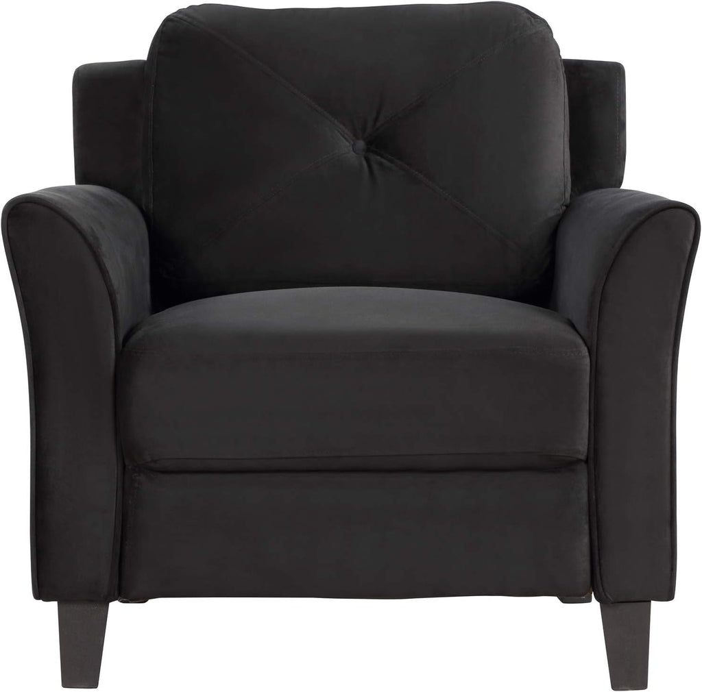 Button Tufted 3-Piece Living Room Sofa Set with Loveseat and Chair I85154