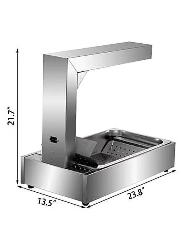 Food Warmer with Heat Lamp and Drip Pan O932407
