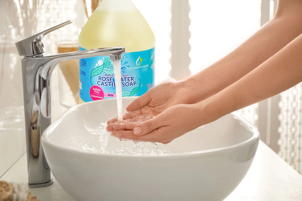 Rosewater Castile Liquid Soap, 1 Gallon G410449