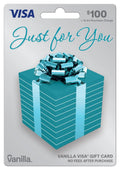 $100 Vanilla Visa Shiny Bow Gift Card
