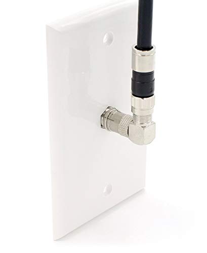 Coaxial Cable Right Angle Connector 4 Pack for TV Mounting R71702