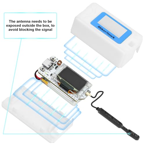 ESP32 LoRa V3 Development Board with 915MHz Antenna and 1100mAh Battery Case Set A534611