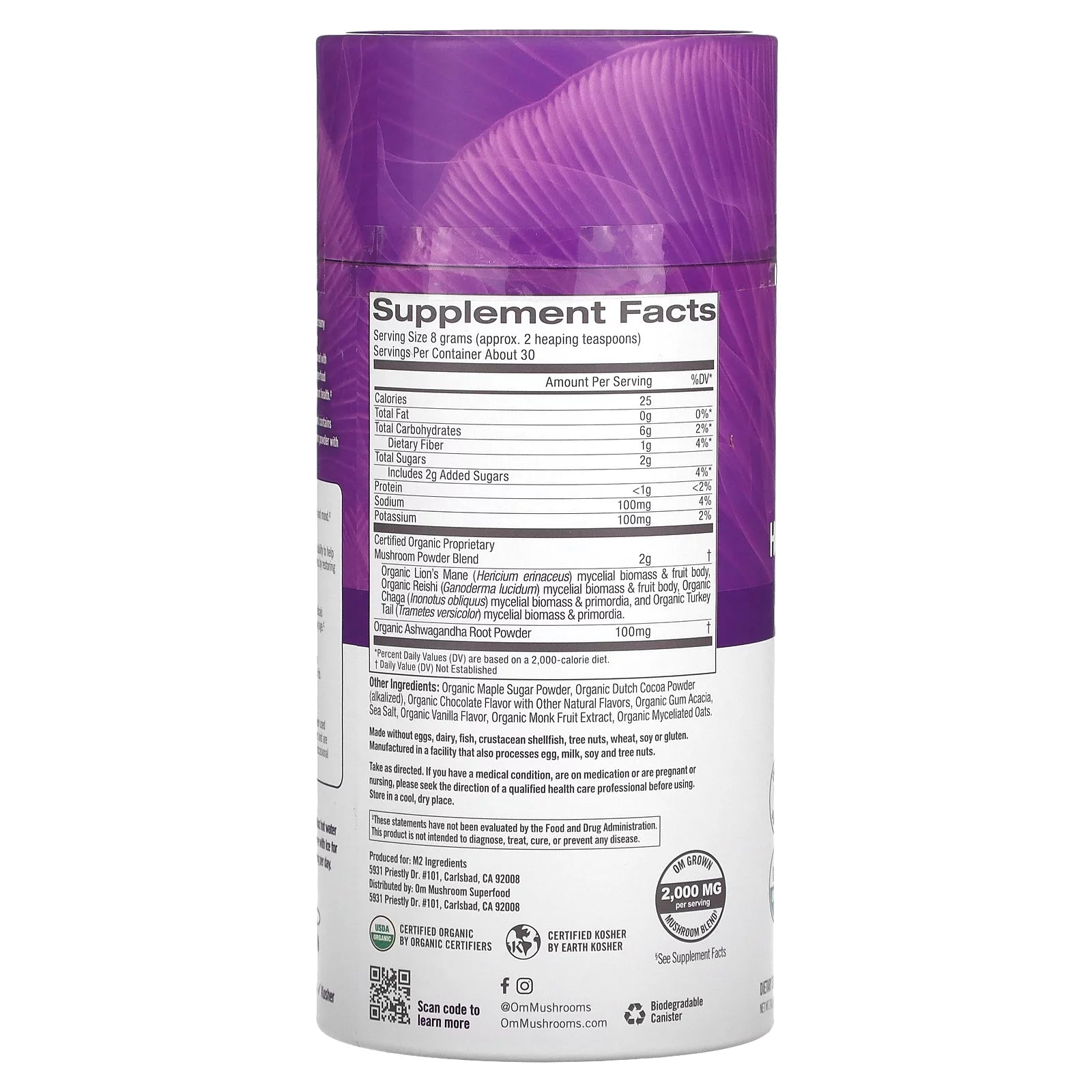 Mushroom Hot Chocolate Blend Powder, 240 Gms X244708