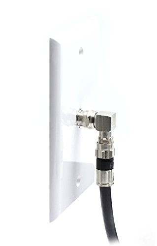Coaxial Cable Right Angle Connector 4 Pack for TV Mounting R71702