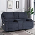Loveseat Recliner RV Sofa, 2 Seater Couch Recliner Couch Manual Reclining Sofa Loveseat Couch Living Room Furniture (Light Grey, Loveseat)