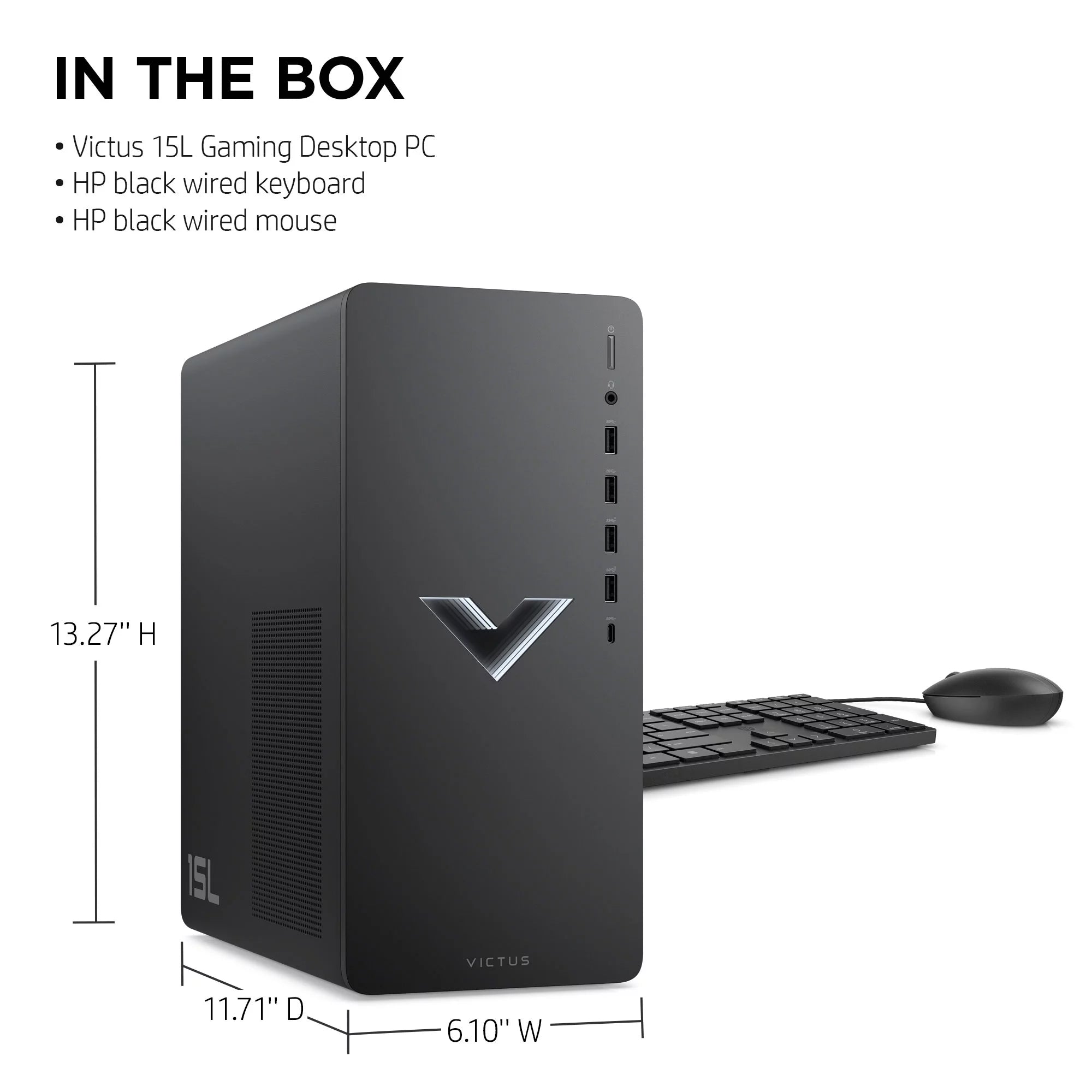Gaming Desktop PC, AMD Ryzen 5, 8GB RAM, 512GB SSD, Windows 11 Home P642740