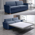 Queen Sleeper Sofa Couch with Pullout Bed, 2-in-1 Pull Out Sofa Bed with Foam Mattress, Convertible Loveseat Sofa Sleeper Pullout Couch Bed for Living Room, Apartment, Office