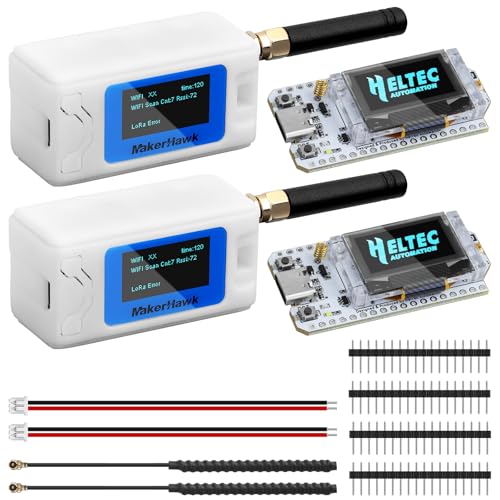 ESP32 LoRa V3 Development Board with 915MHz Antenna and 1100mAh Battery Case Set A534611