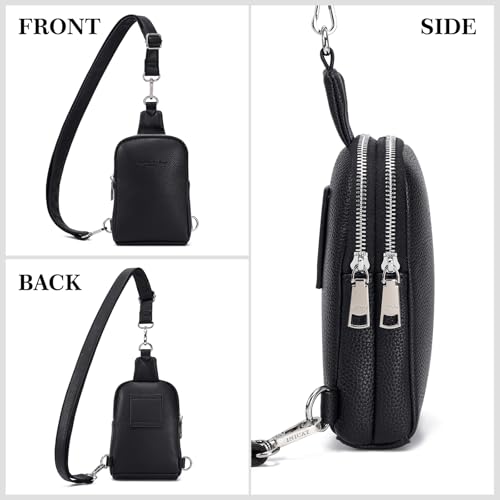 Vegan Leather Crossbody Sling Bag for Women T28896