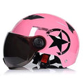 Motorcycle Half Helmet Electric Scooter Helmet, Open Face Crash Jet Helmet with Visor for Electric Scooter Motorcycle, Cruiser, Touring, Bicycle and Scooter DOT Approved