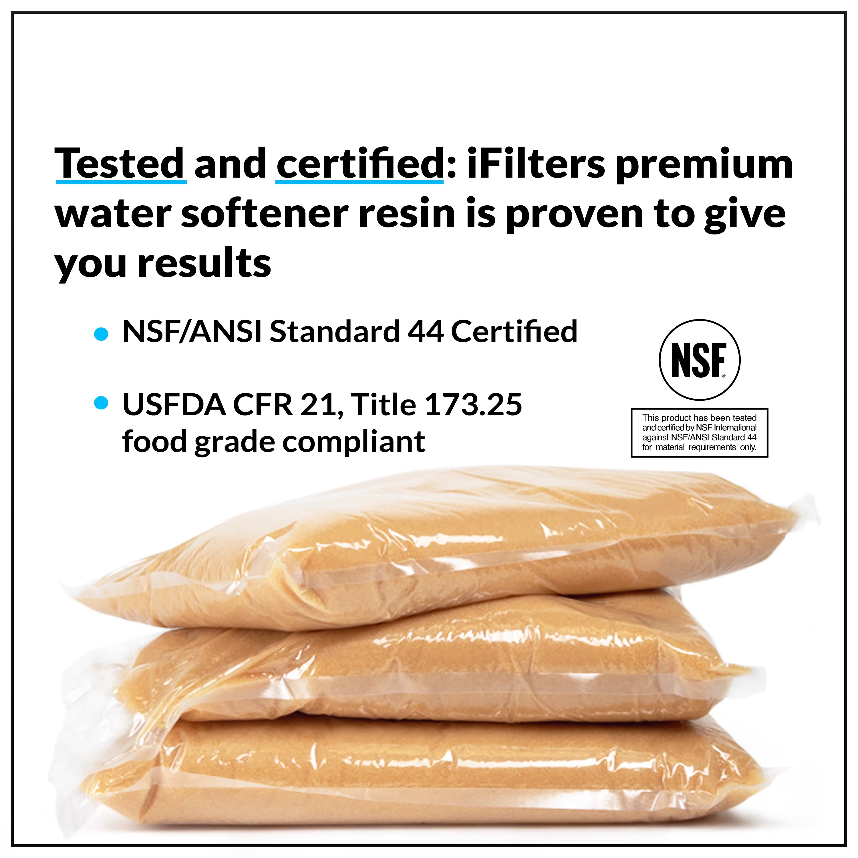 Water Softener Resin Media Replacement 0.25 CuFt D816768