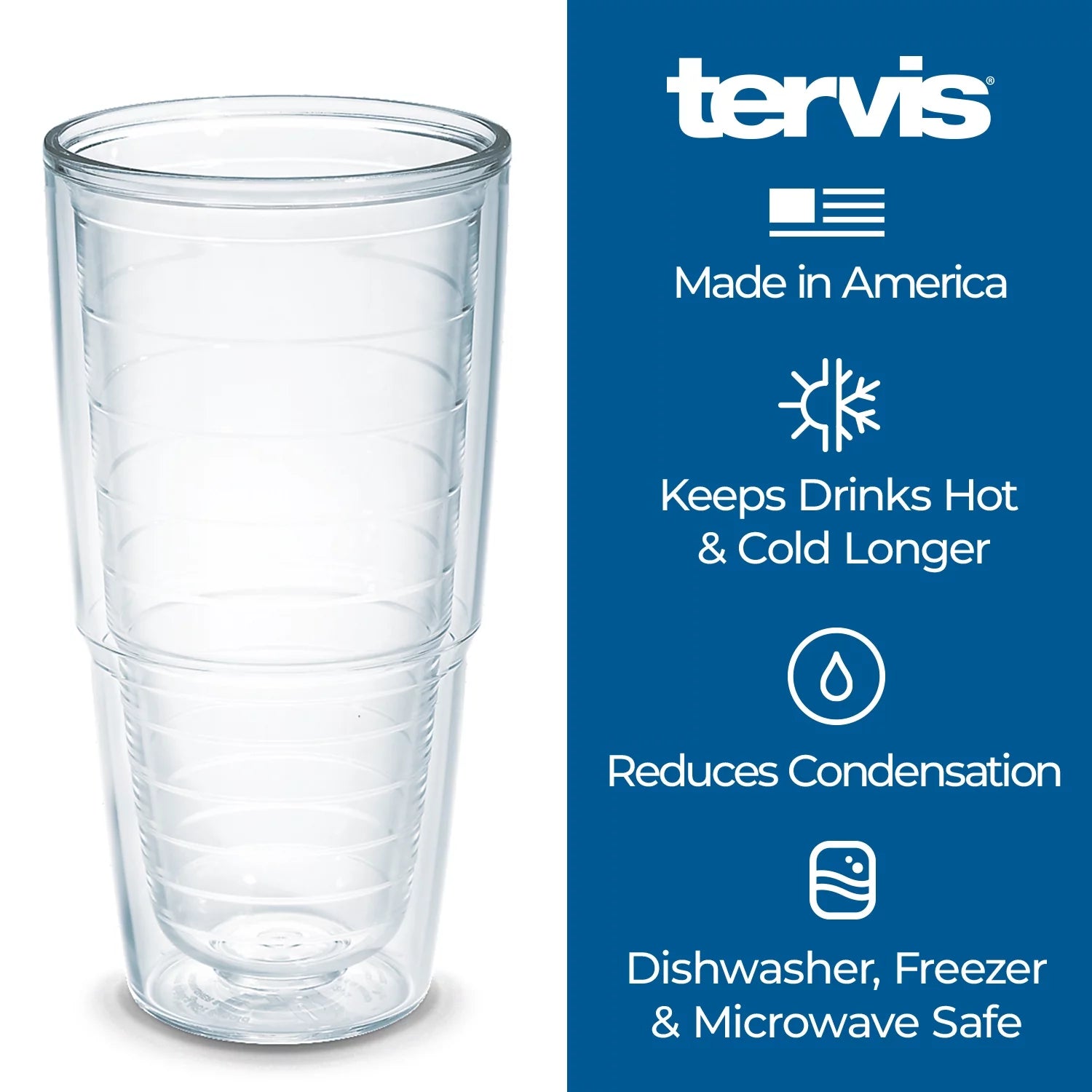 Double Walled Insulated Tumbler Travel Cup, 24oz W142