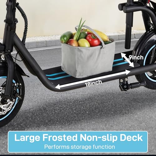 Electric Scooter for Adults, Foldable, 450W Motor, 12" Pneumatic Tire, Dual Disc Brake D9923