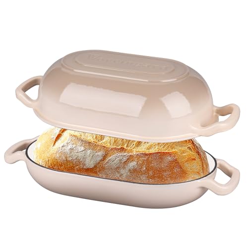 Enameled Cast Iron Dutch Oven with Lid for Bread Baking, 5QT M245