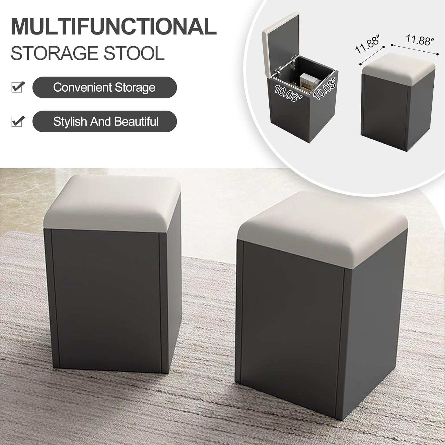 Lift Top Coffee Table, 3-in-1 Adjustable with Storage and Wheels E4192