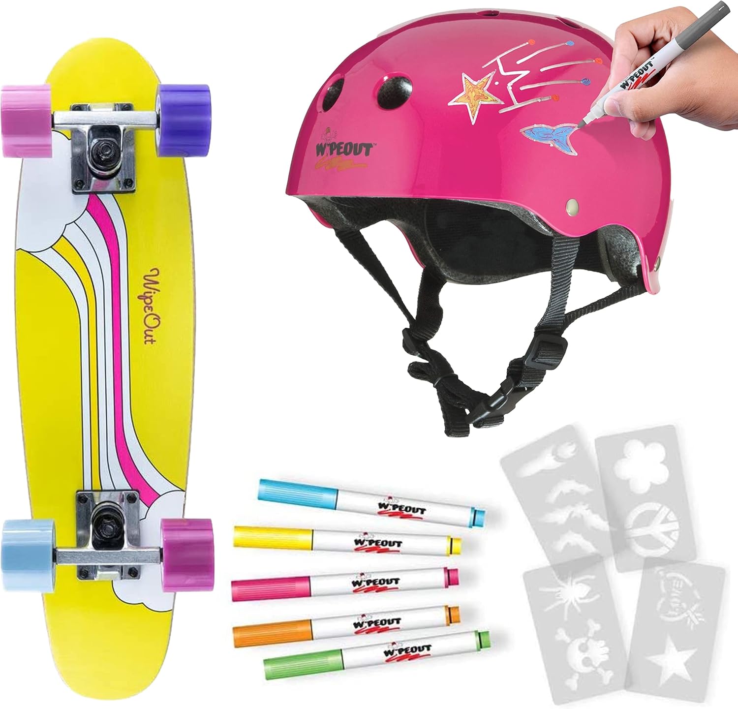 Kids Electric Scooter with LED Display, Neon Pink S65817