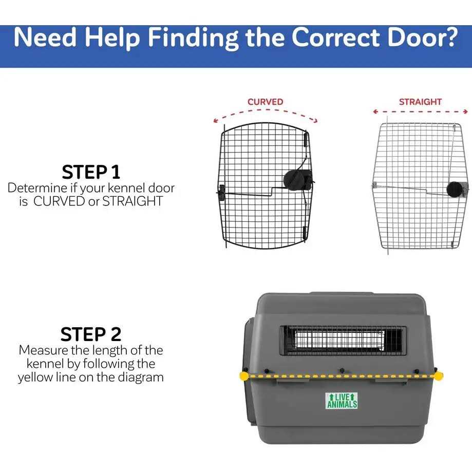 Replacement Door for Pet Kennel, Black Z923