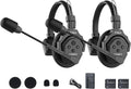 SYNCO XTalk X2 2.4GHz Wireless Headset with Microphone Intercom System Random Master Device Design for Movie Shoot Live Show Stage Performance (2PCS)