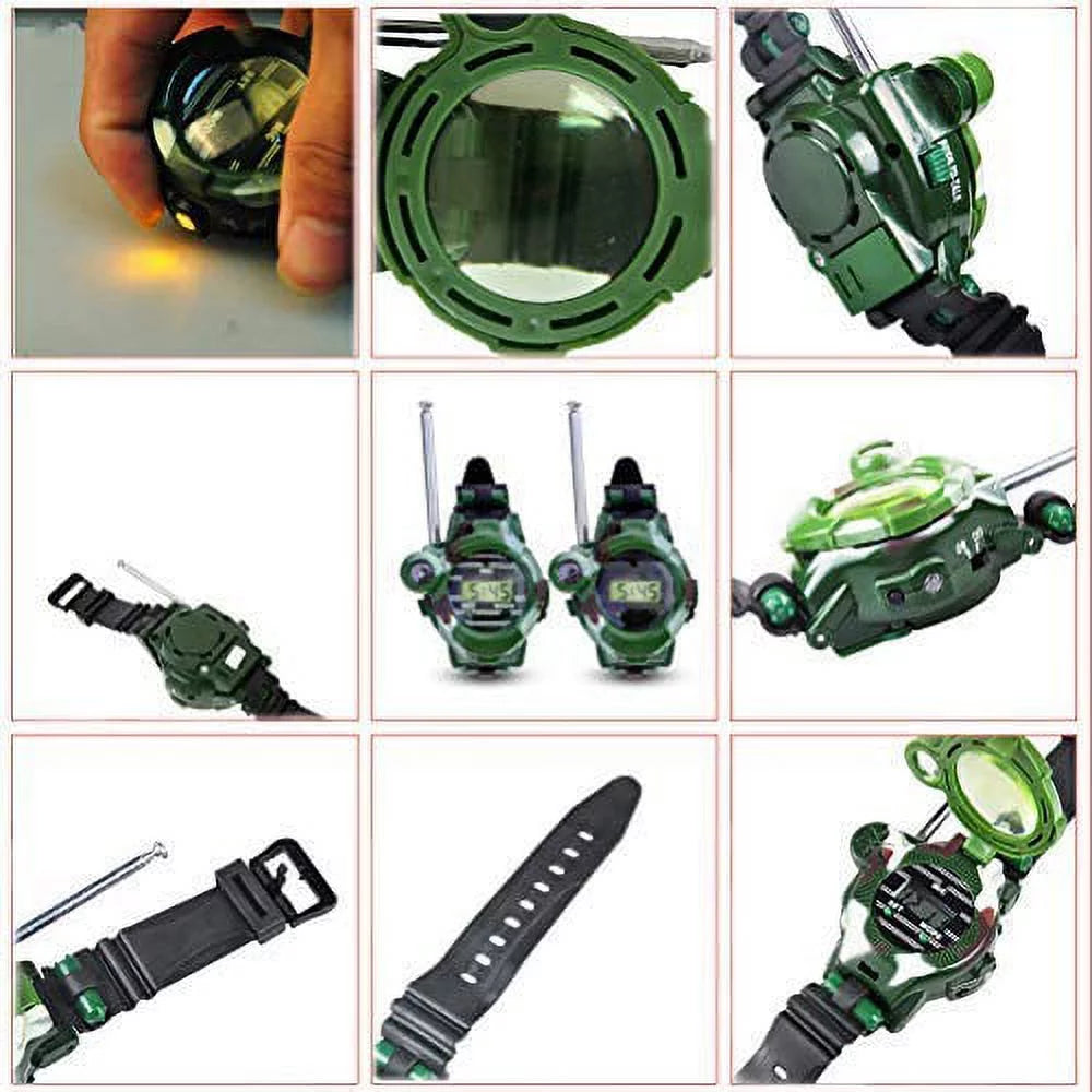 Kids Walkie Talkie Watch, 7-in-1 Two-Way Radio with Flashlight S932