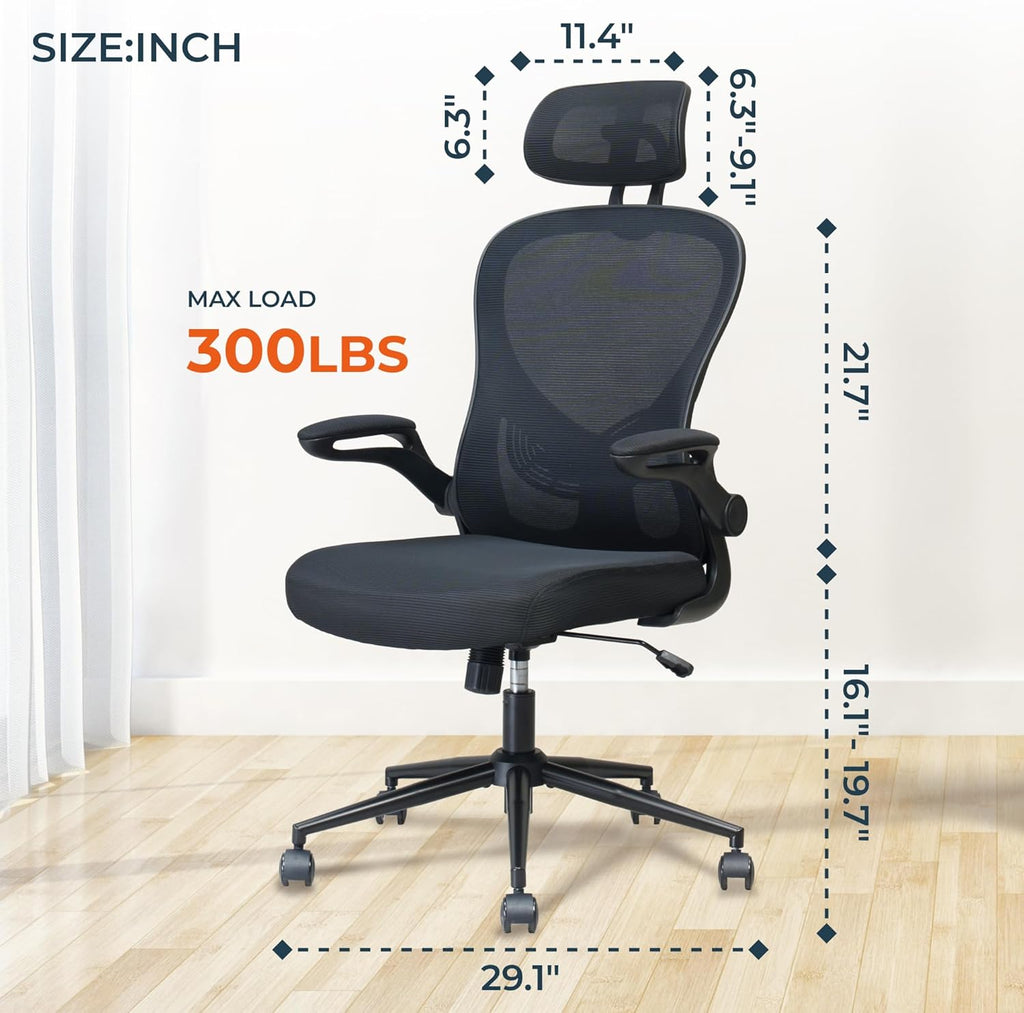 High Back Ergonomic Mesh Office Chair with Adjustable Lumbar Support P323