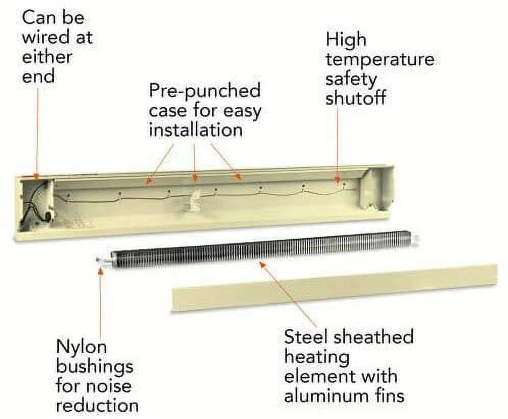 Electric Baseboard Heater 500W 30 Inch G6416