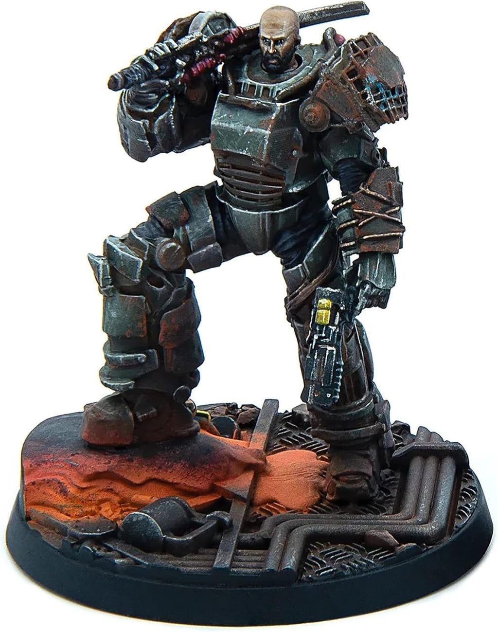 Fallout Wasteland Warfare Raiders The Forged 6 Unpainted Resin Miniatures with Scenic Bases 32MM Scale P915