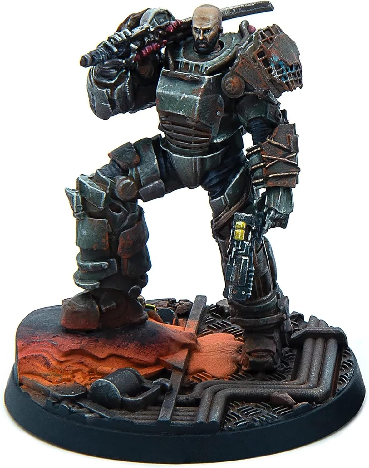Fallout Wasteland Warfare Raiders The Forged 6 Unpainted Resin Miniatures with Scenic Bases 32MM Scale P915