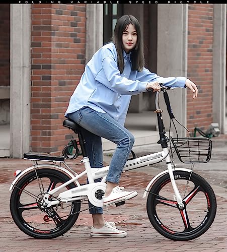 Folding Mountain Bike, 6 Speed, High Carbon Steel, Height Adjustable R263