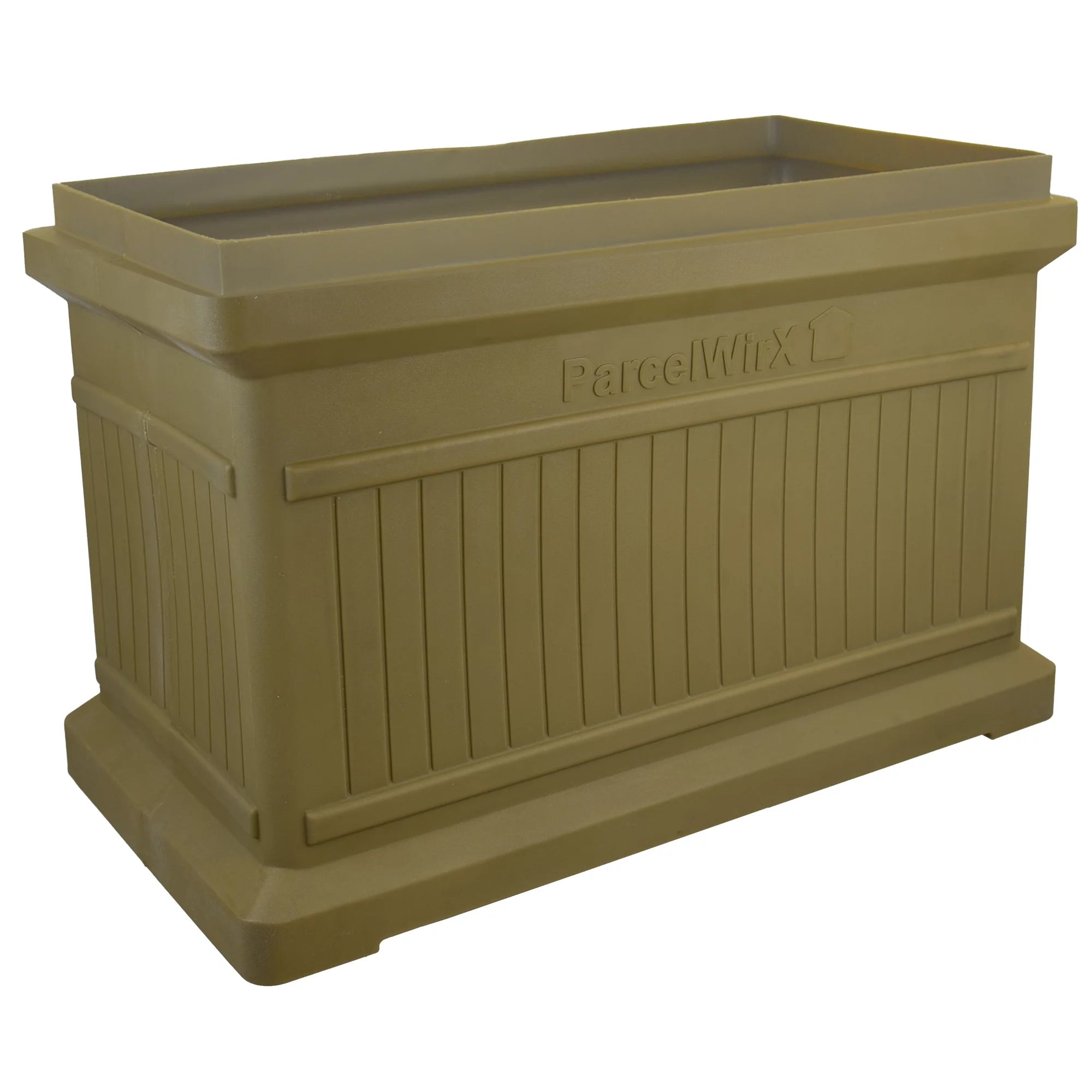 Large Package Delivery Box with Lift Off Lid, Oak Color O341509