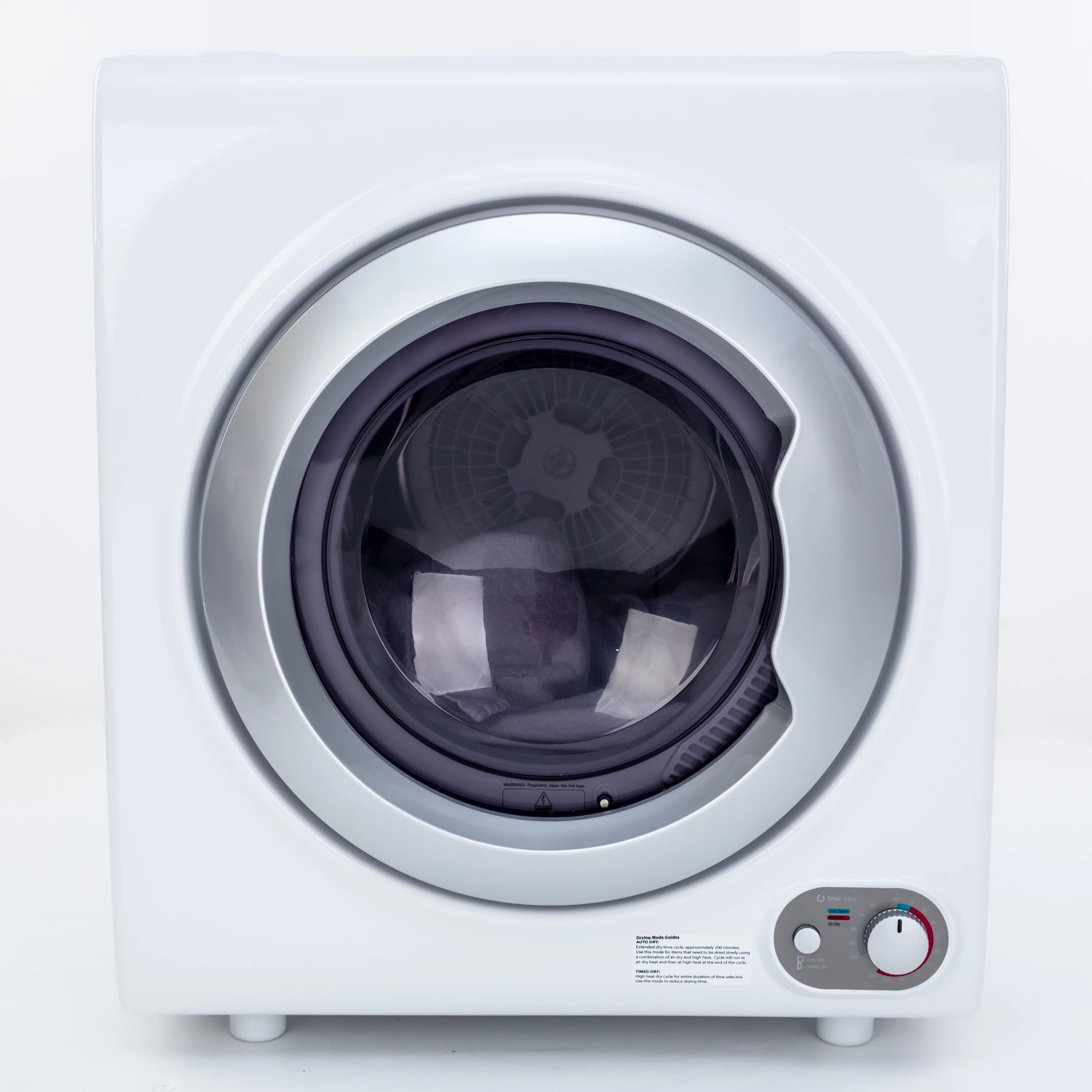 Avanti 2.6 Cu. Ft. Front Load Electric Dryer, 27-3/4"H x 18-3/4"W x 18-3/4"D, White