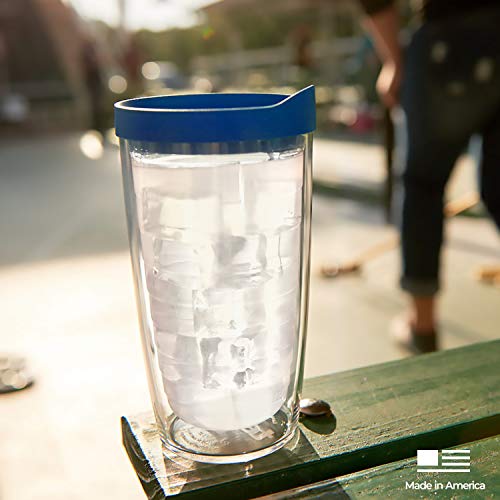 Green Crystal Double Walled Insulated Tumbler Travel Cup, 16oz C6695