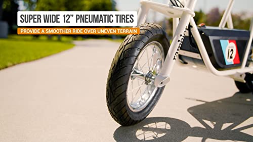 24V Electric Minibike with Retro Style, 12" Air-Filled Tires Z9951